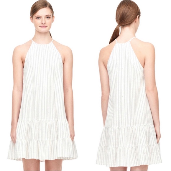 NWT! Rebecca Taylor • Sleeveless Stripe Cotton Tank Dress • SZ 4 • Retail $295 - Picture 3 of 16